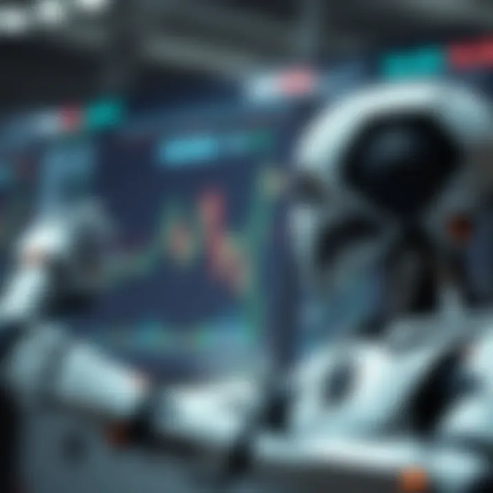 Diagram showing how binary trading bots analyze market data and execute trades automatically