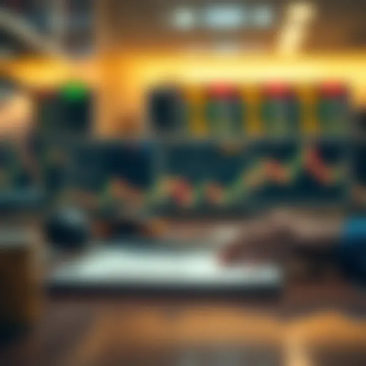 Conceptual graphic representing risk management and strategic planning in financial trading