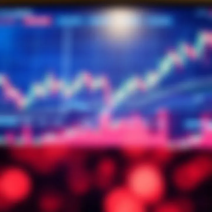 Digital illustration of financial graphs and charts depicting binary options trading trends