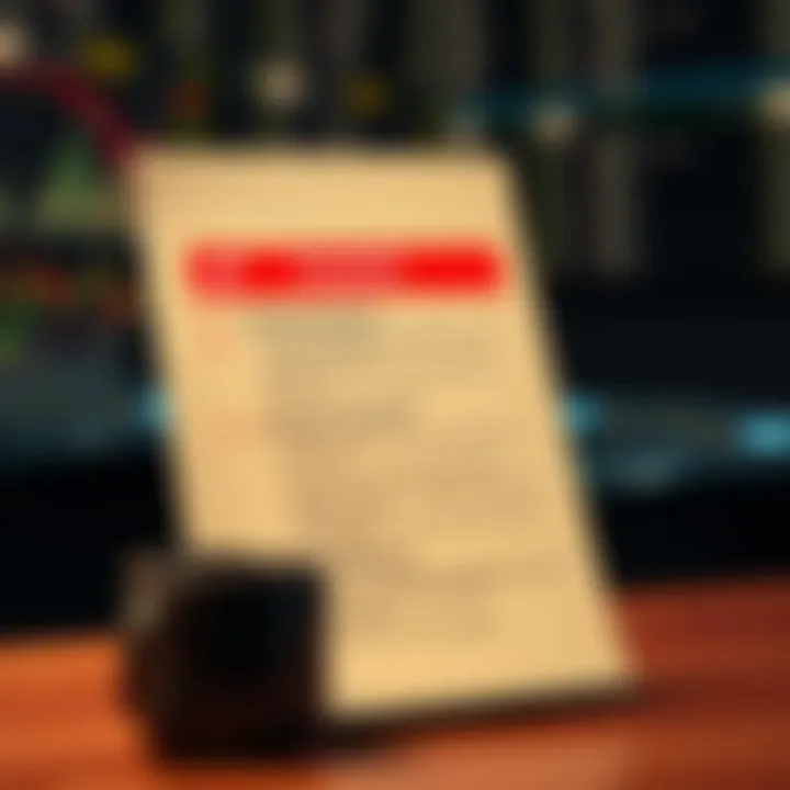 Illustration of a checklist highlighting key forex broker features like regulation and fees