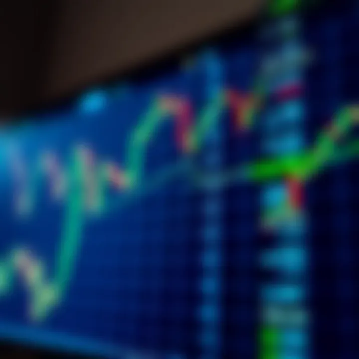 Graph showing forex trading platform interface with currency pairs and charts