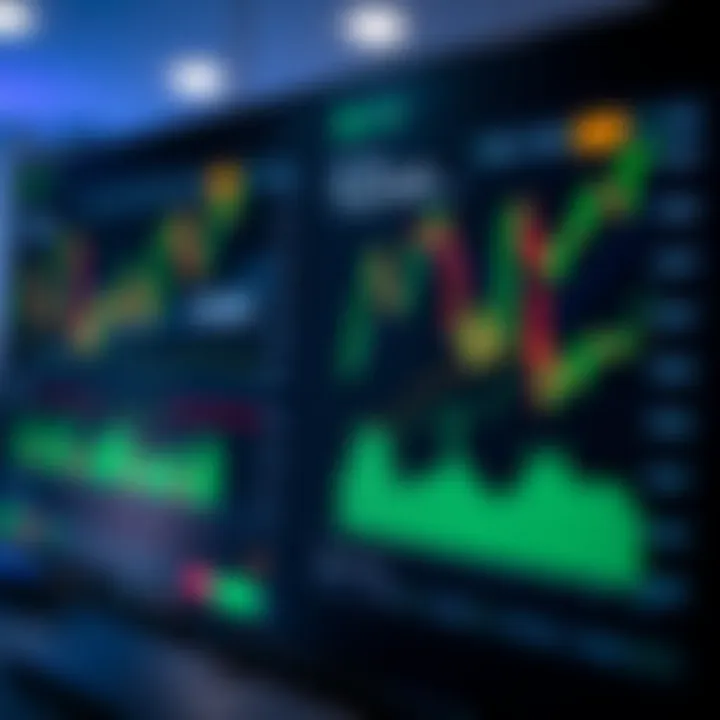 Forex trading platform interface displaying currency pairs and real-time charts