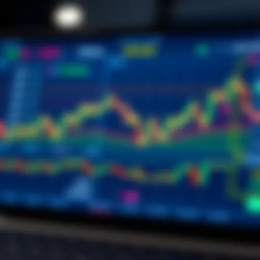 Forex Trading Platform Interface with Currency Charts Overview of forex trading platform interface showing charts and currency pairs