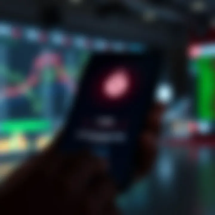 Secure login screen on a smartphone emphasizing safe access to forex trading platforms