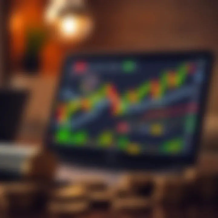 Effective Forex Trading Education Methods in Kenya Conceptual illustration of online forex training with laptop and currency symbols