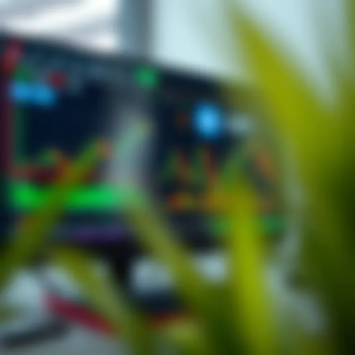 Dashboard displaying forex trading platform with risk management tools and trading indicators