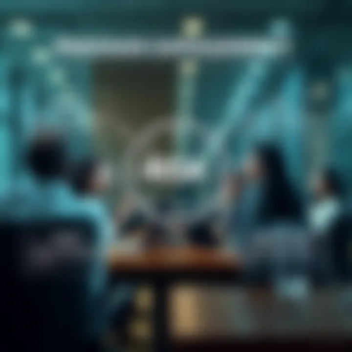 Conceptual graphic showing risk identification, assessment, and mitigation in a corporate setting in Kenya