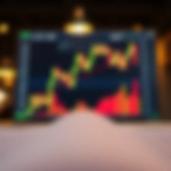 Illustration of common bullish and bearish chart patterns in trading