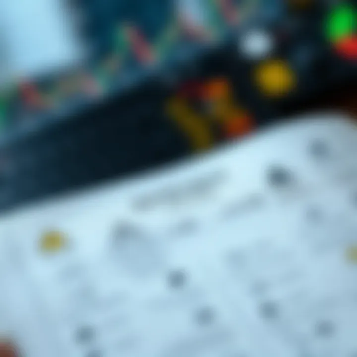 Diagram showing risk factors and strategies in forex binary options with caution symbols and strategy icons