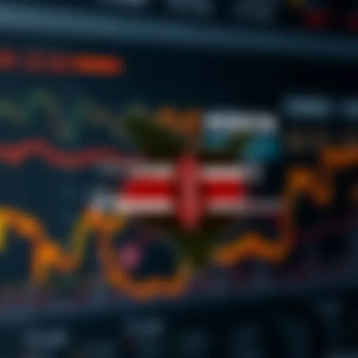 Overview of Forex Trading Landscape in Kenya Map of Kenya highlighting forex trading hubs alongside icons representing digital trading tools