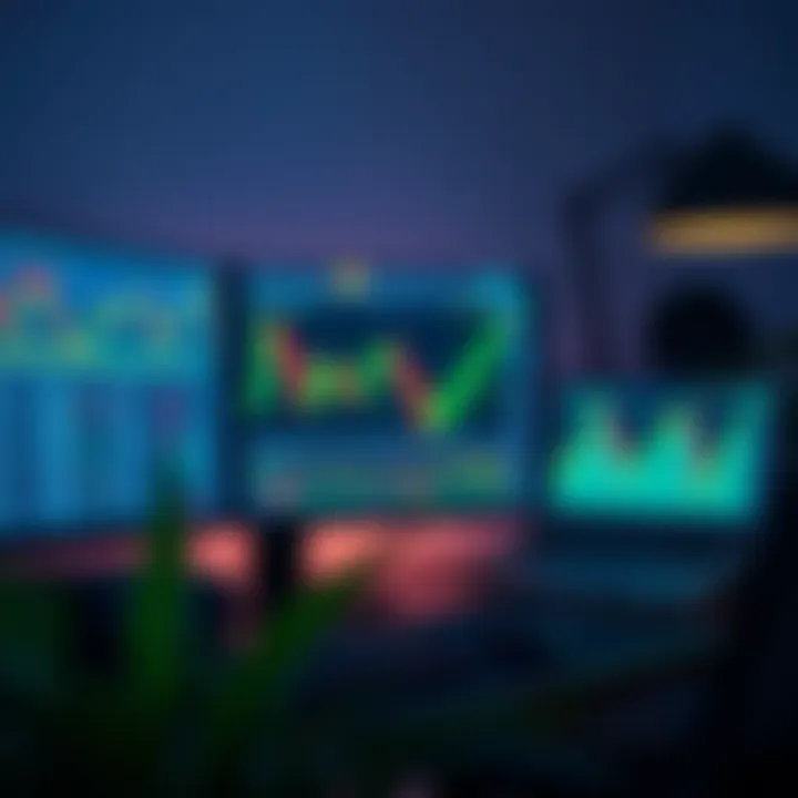 Forex Trading Platforms and Market Insights for Kenyan Traders Desktop setup displaying forex trading software with charts and market analysis for Kenyan traders