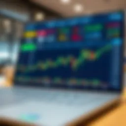 Illustration of a secure digital platform interface with trading tools and risk management features