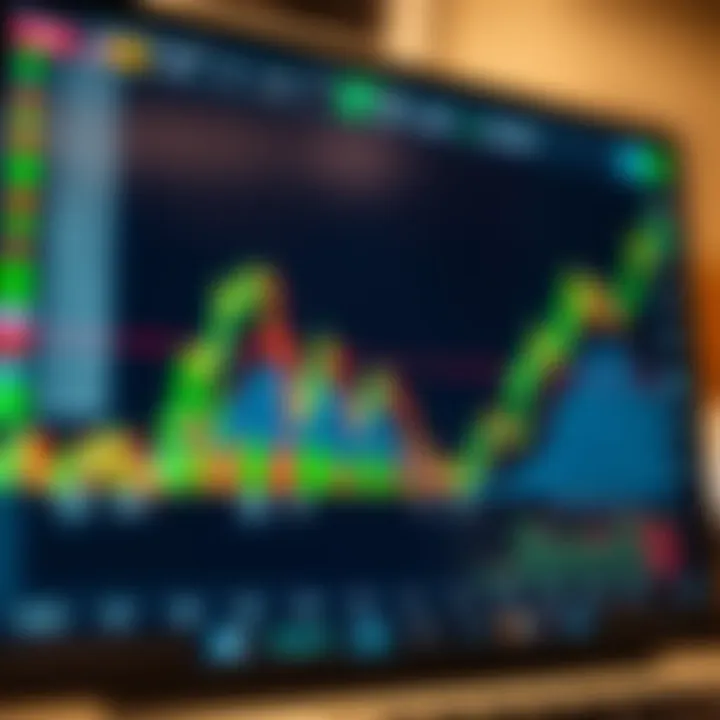 Currency Pair Trends in Forex Trading for Kenyan Market Graph showing forex currency pairs with upward and downward trends on a digital screen