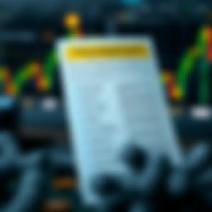 Visual representation of a checklist with key forex trading topics and tips for selecting reliable learning guides