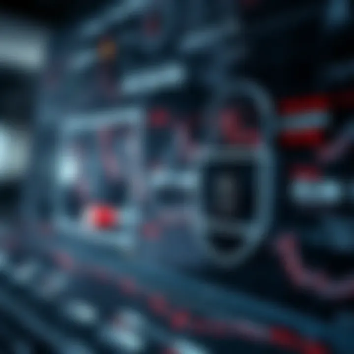 Security Features and Protection in Binary Applications Visual representation of binary app security including encryption and protection mechanisms