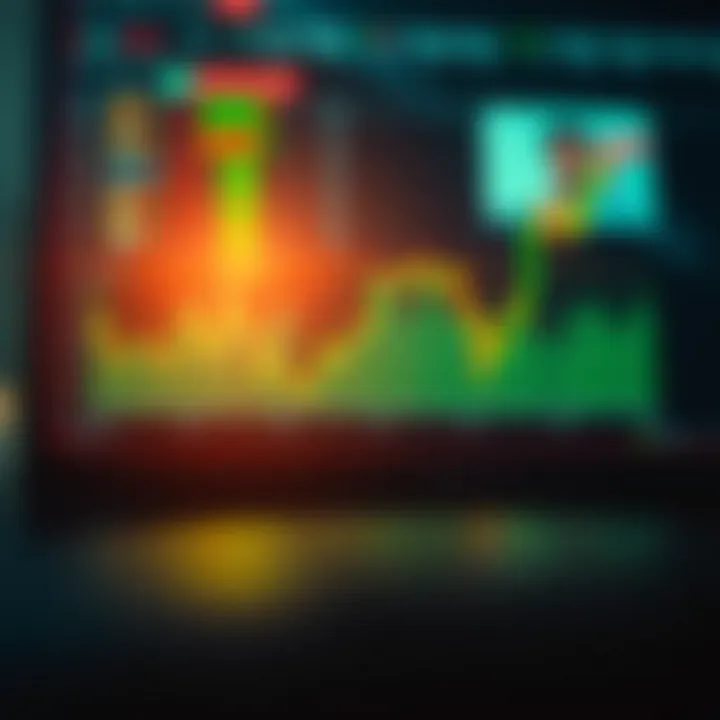Visual representation of a binary chart displaying two distinct data states with clear differentiation