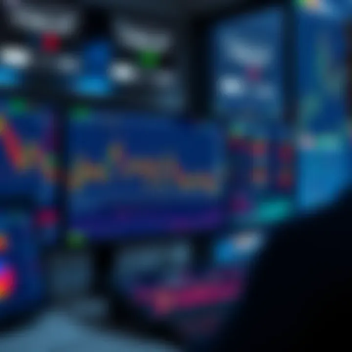 Diagram illustrating the operation of binary options trading platforms with financial charts and options interface