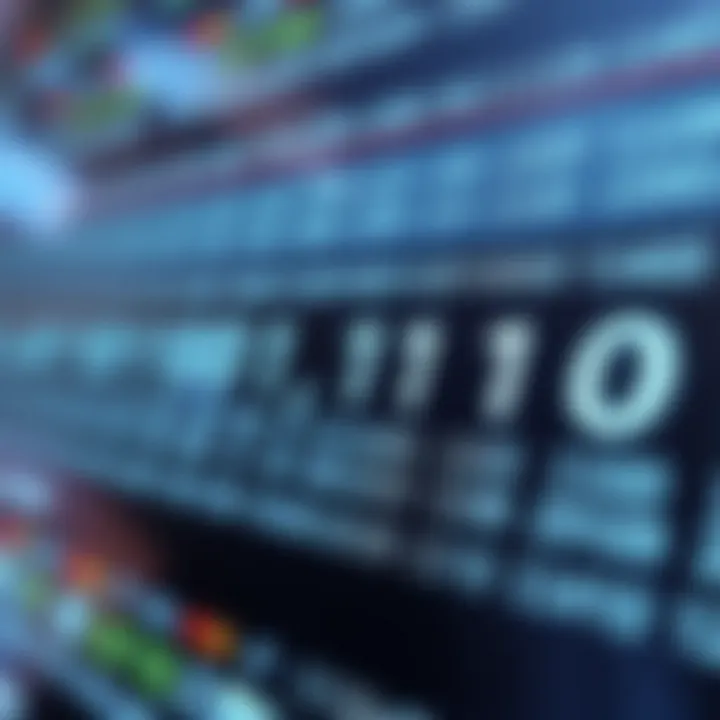 Diagram illustrating binary digits linked to corresponding text characters