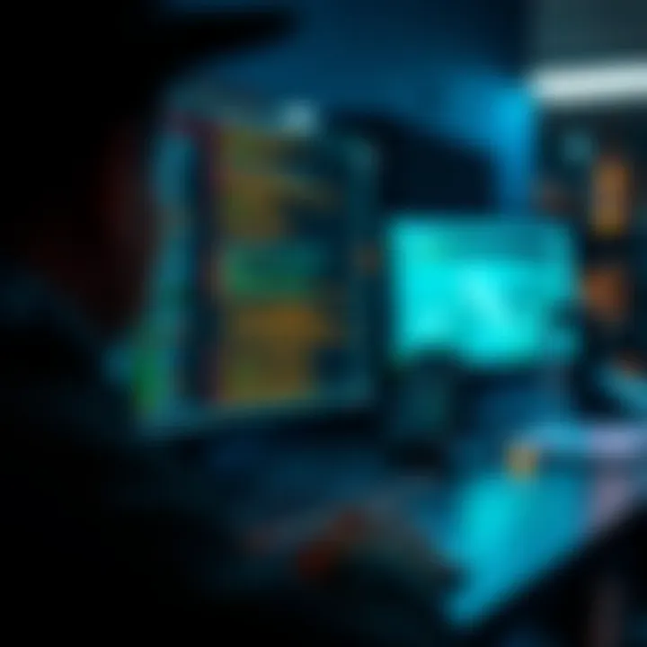 Visual representation of digital forensics workflow utilizing binary analysis tools for data investigation