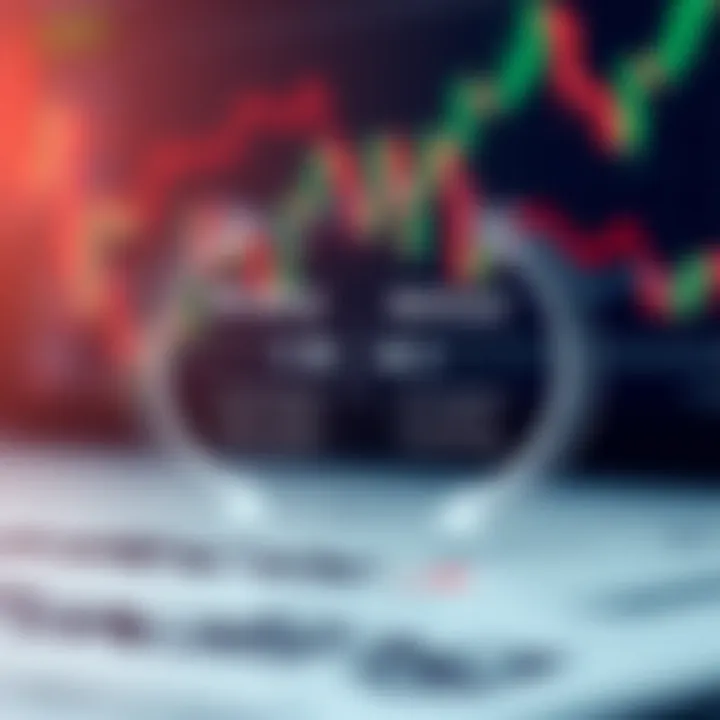 Diagram illustrating the concept of binary trading with visual representation of call and put options