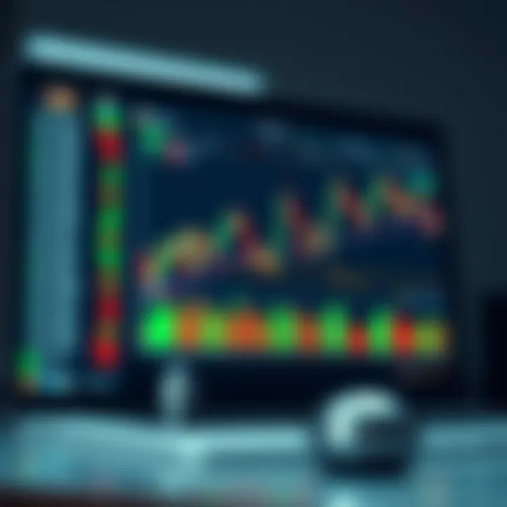 Illustration of a digital trading platform displaying binary options charts and data tailored for Kenyan market