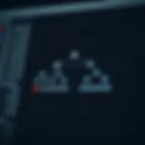 Diagram showing the basic structure of a binary tree with nodes and branches