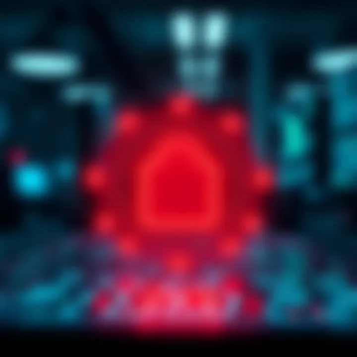 Visual representation of security features protecting digital transactions using cashier binary methods