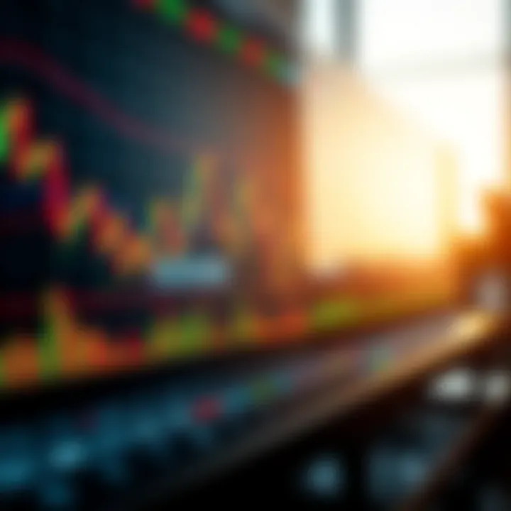 Chart showing common forex trading patterns with trend lines and price points highlighted