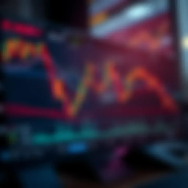 A detailed chart showing various technical patterns like head and shoulders and double tops