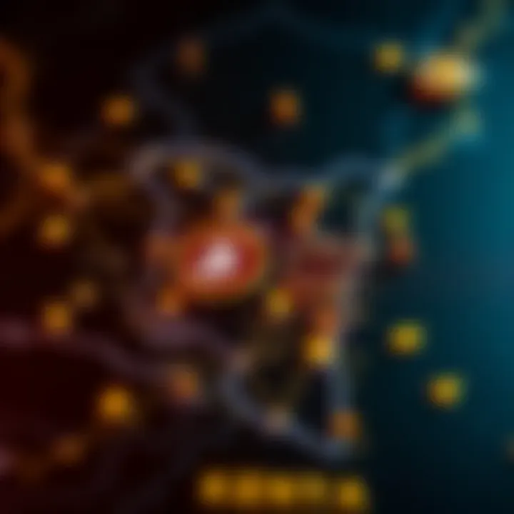 Digital representation of cryptocurrency symbols over a map of Kenya highlighting trading hubs