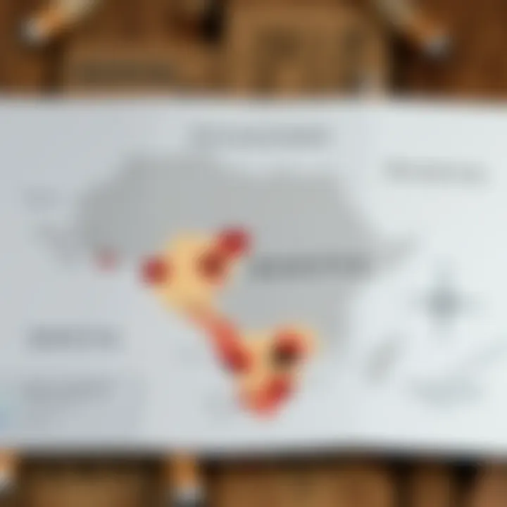 Map of Kenya highlighting regions prone to natural disasters such as floods and droughts