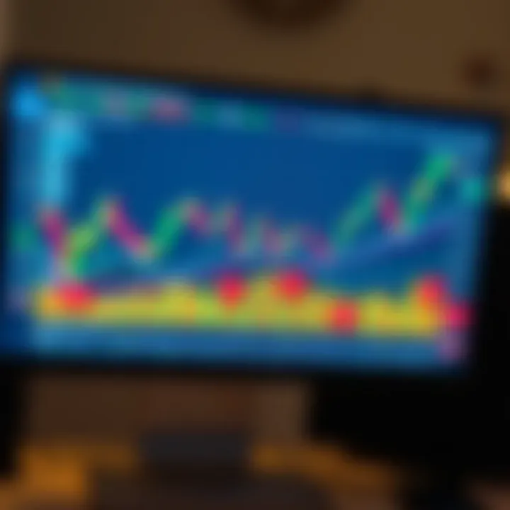 Chart displaying various forex trend patterns used for market analysis