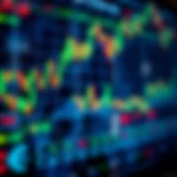 Automated Forex Trading Technology Visualization Abstract representation of automated forex trading with digital charts and currency symbols