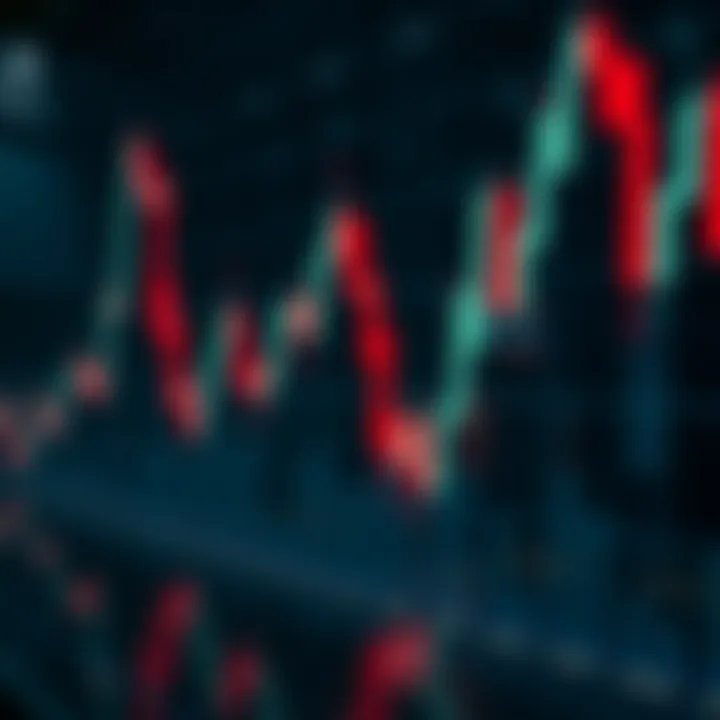 Visual representation of bearish reversal candlestick pattern signaling a potential downward shift in market trend
