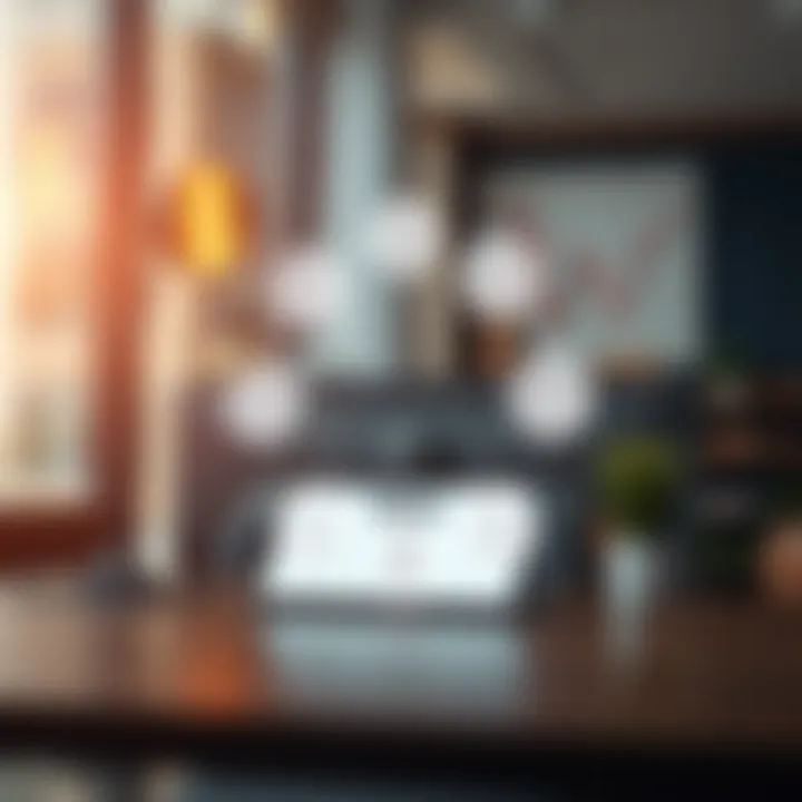 Conceptual diagram showing various types of risks surrounding a business