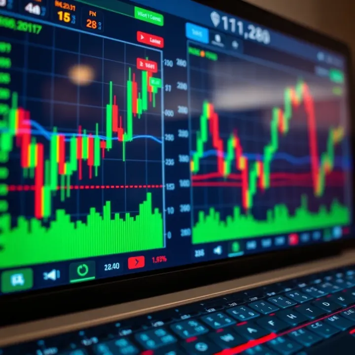 User interface of a forex trading platform showing currency pairs and trading charts