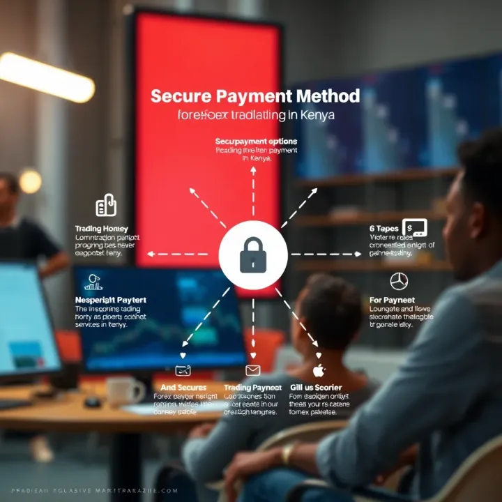 Secure Payment Methods for Forex Trading in Kenya Diagram illustrating secure online payment options including mobile money services for forex trading