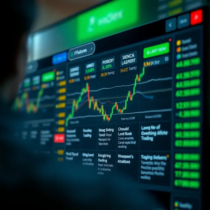 Selection of forex demo accounts options on a financial website highlighting features and benefits for beginners