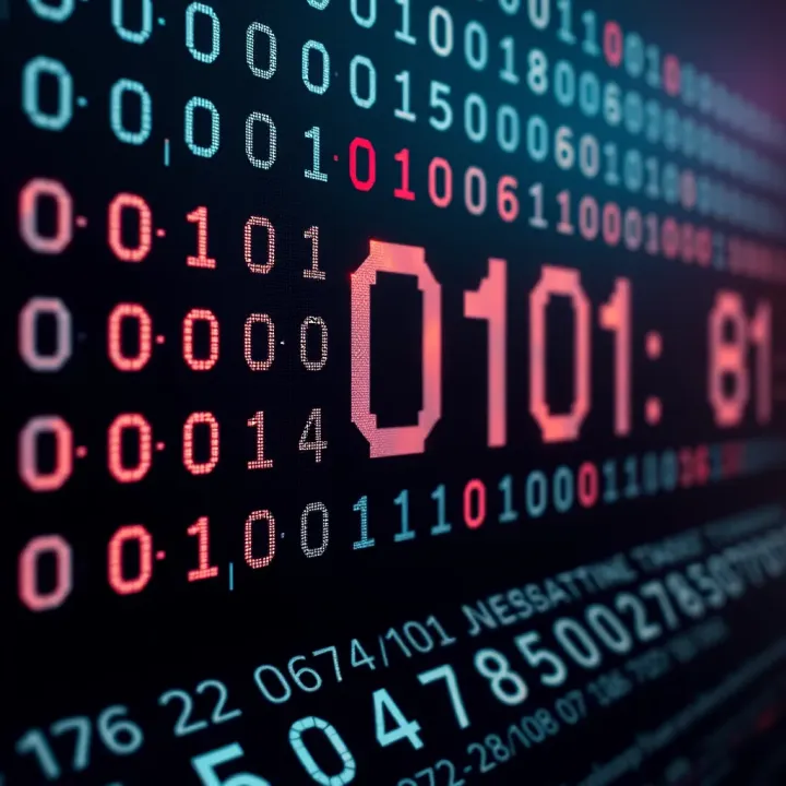 Illustration of converting a hex number to binary with example values