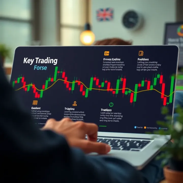 Diagram illustrating key forex trading strategies for Kenyan traders using mobile platforms