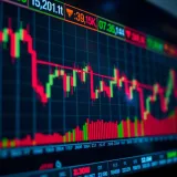 Graph showing currency exchange trends with highlighted support and resistance levels