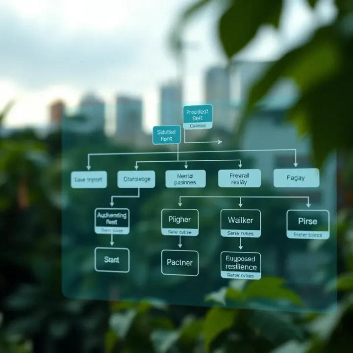 Flowchart demonstrating continuous monitoring and mitigation strategies for business resilience in Kenya