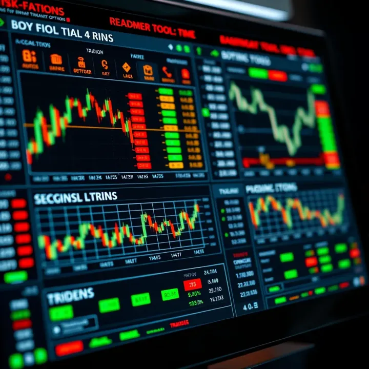 Essential Tools and Risk Controls for Binary Options Trading Dashboard displaying key trading indicators and risk management tools for binary options