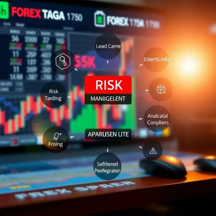 Illustration of risk management and trading plan elements for Forex