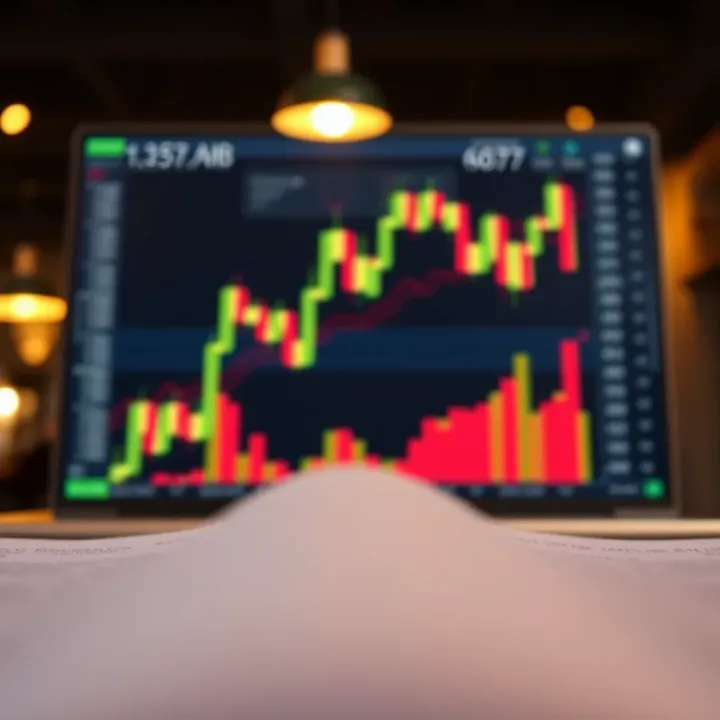 Illustration of common bullish and bearish chart patterns in trading