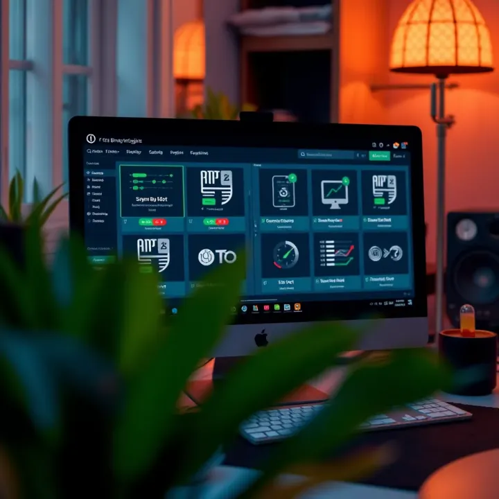 Computer screen displaying various binary bot software options available for safe and legal download in Kenya