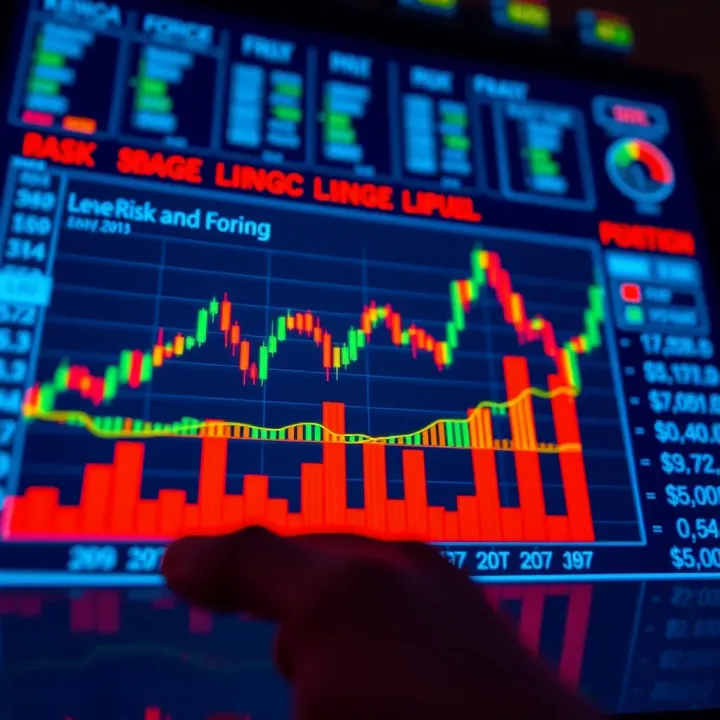 Chart showing leverage effects and risk management strategies for forex traders in Kenya