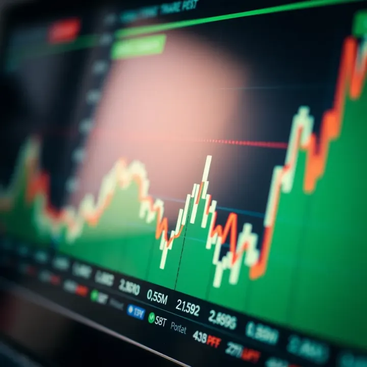 Graph illustrating forex currency pairs exchange rates
