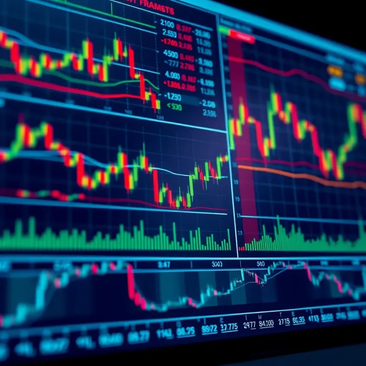Charts and graphs illustrating technical analysis concepts in forex trading