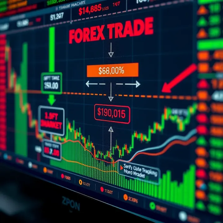 Diagram showing the flow of currency trades in the forex market